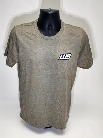 WarpWear Mountain Shirt from Warp9Racing, green outdoor apparel with mountain-inspired design, casual fit, and comfortable fabric.