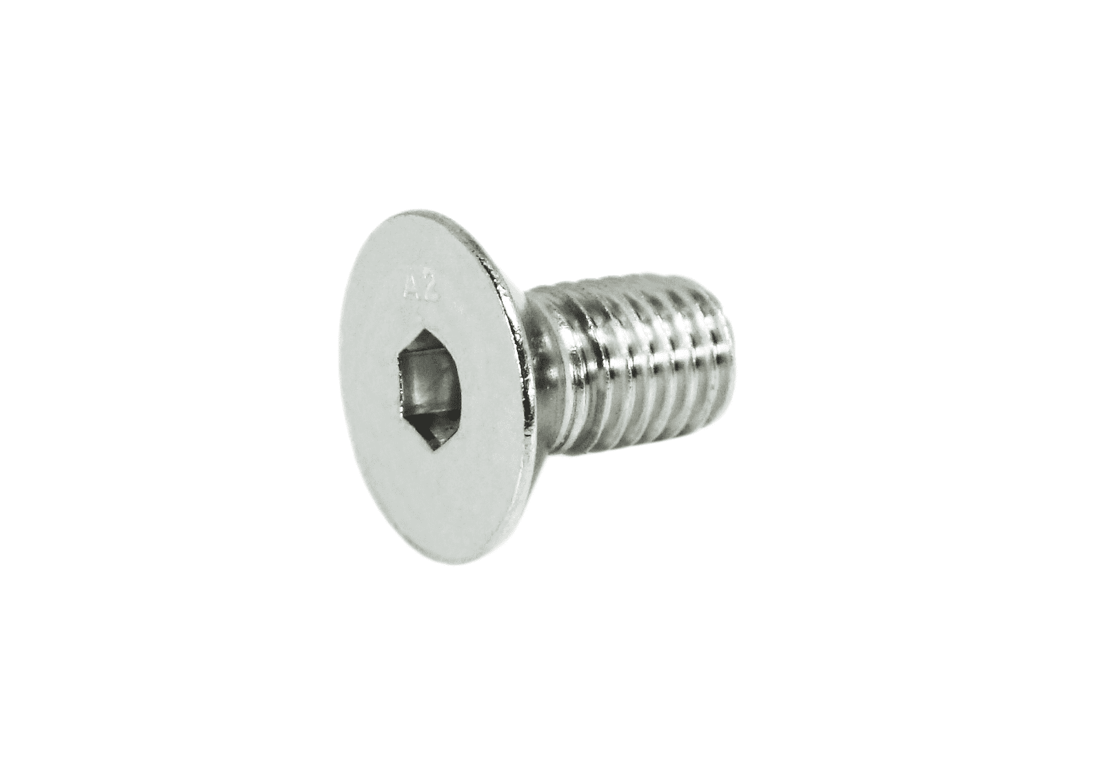 ZSPEC M10-1.5x16mm Flat-Head FHSC Fasteners, Stainless, Per Each - Howling Moto