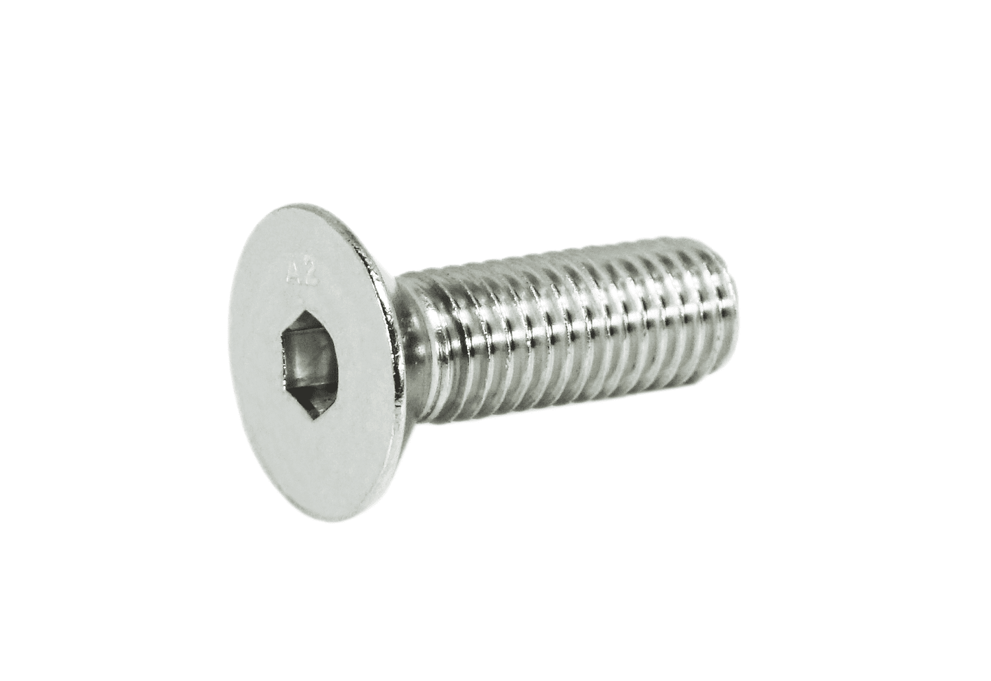 ZSPEC M10-1.5x30mm Flat-Head FHSC Fasteners, Stainless, Per Each - Howling Moto