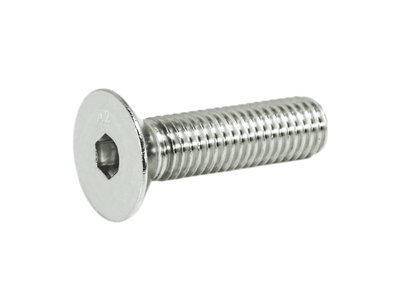 ZSPEC M10-1.5x40mm Flat-Head FHSC Fasteners, Stainless, Per Each - Howling Moto