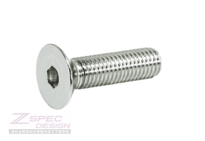 ZSPEC M10-1.5x40mm Flat-Head FHSC Fasteners, Stainless, Per Each - Howling Moto