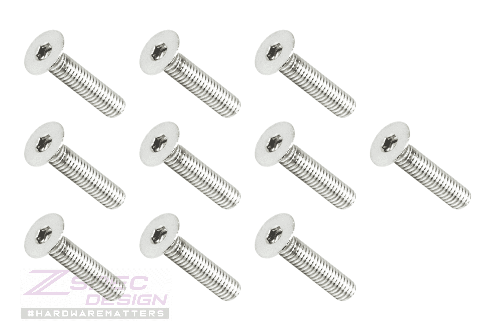 ZSPEC M4-0.7x20mm Fasteners, FHSC, Stainless Steel SUS304, 10-Pack - Howling Moto