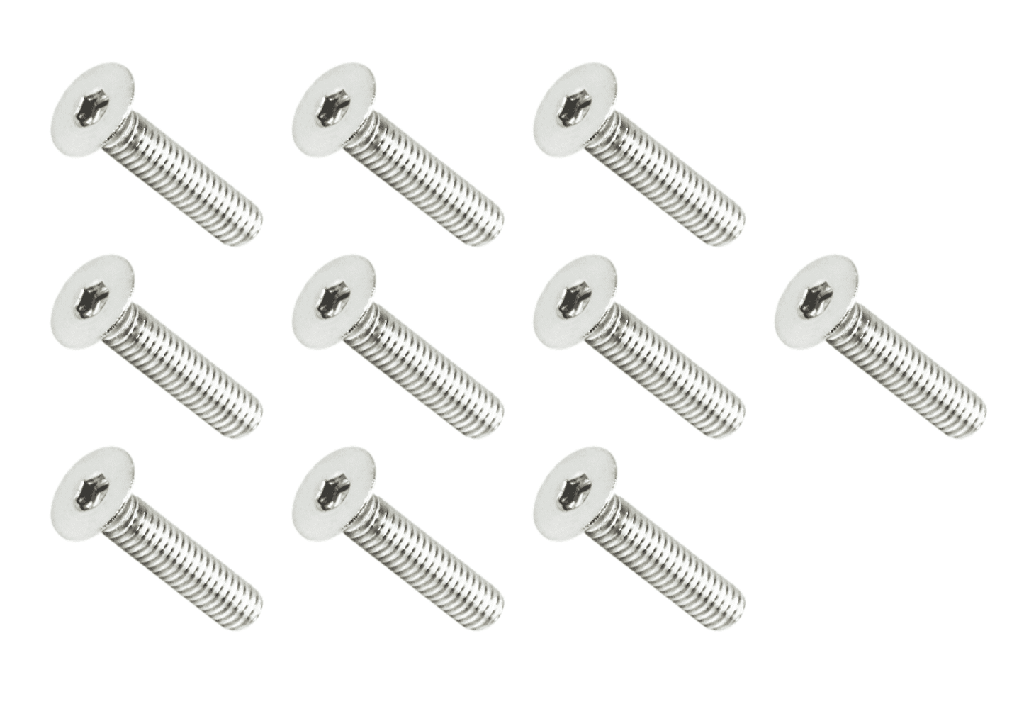 ZSPEC M4-0.7x20mm Fasteners, FHSC, Stainless Steel SUS304, 10-Pack - Howling Moto