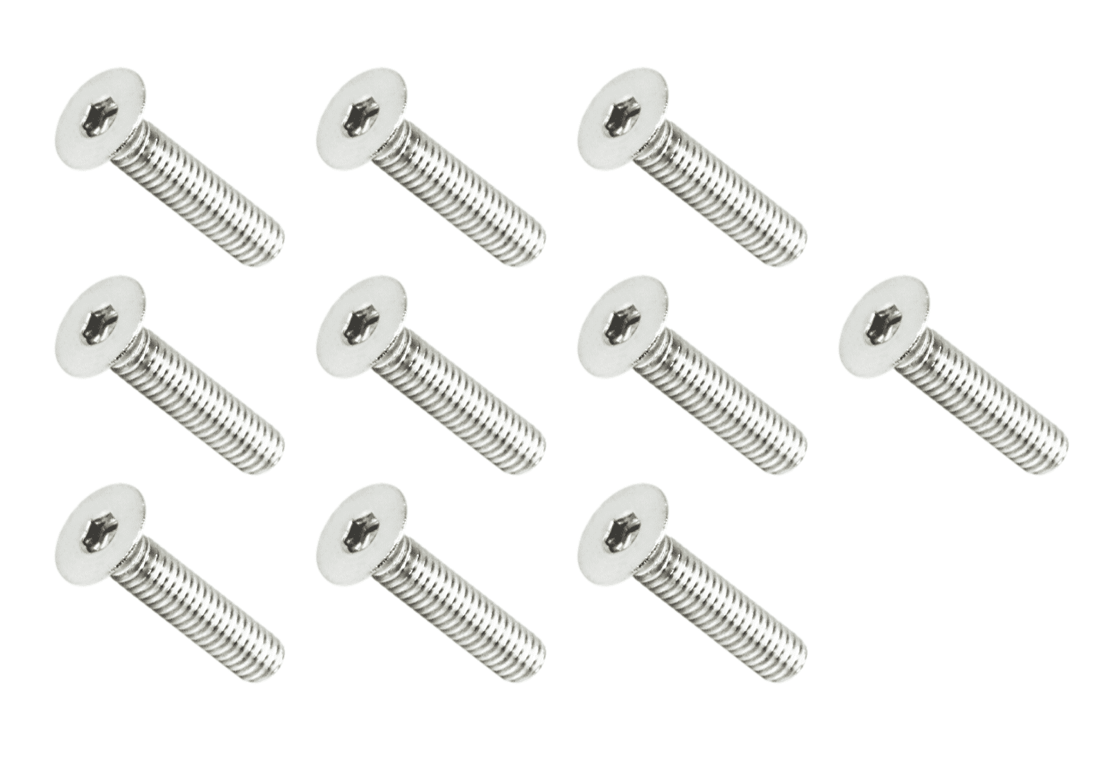 ZSPEC M4-0.7x20mm Fasteners, FHSC, Stainless Steel SUS304, 10-Pack - Howling Moto