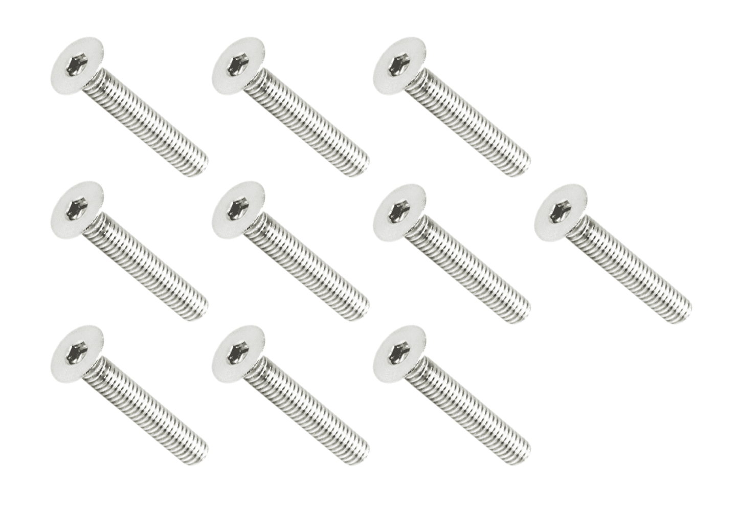 ZSPEC M4-0.7x25mm Fasteners, FHSC, Stainless Steel SUS304, 10-Pack - Howling Moto