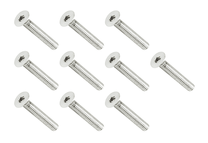 ZSPEC M4-0.7x25mm Fasteners, FHSC, Stainless Steel SUS304, 10-Pack - Howling Moto