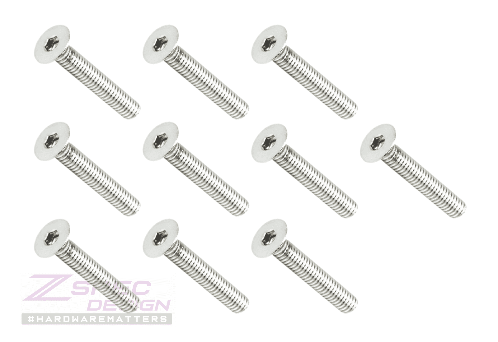 ZSPEC M4-0.7x25mm Fasteners, FHSC, Stainless Steel SUS304, 10-Pack - Howling Moto