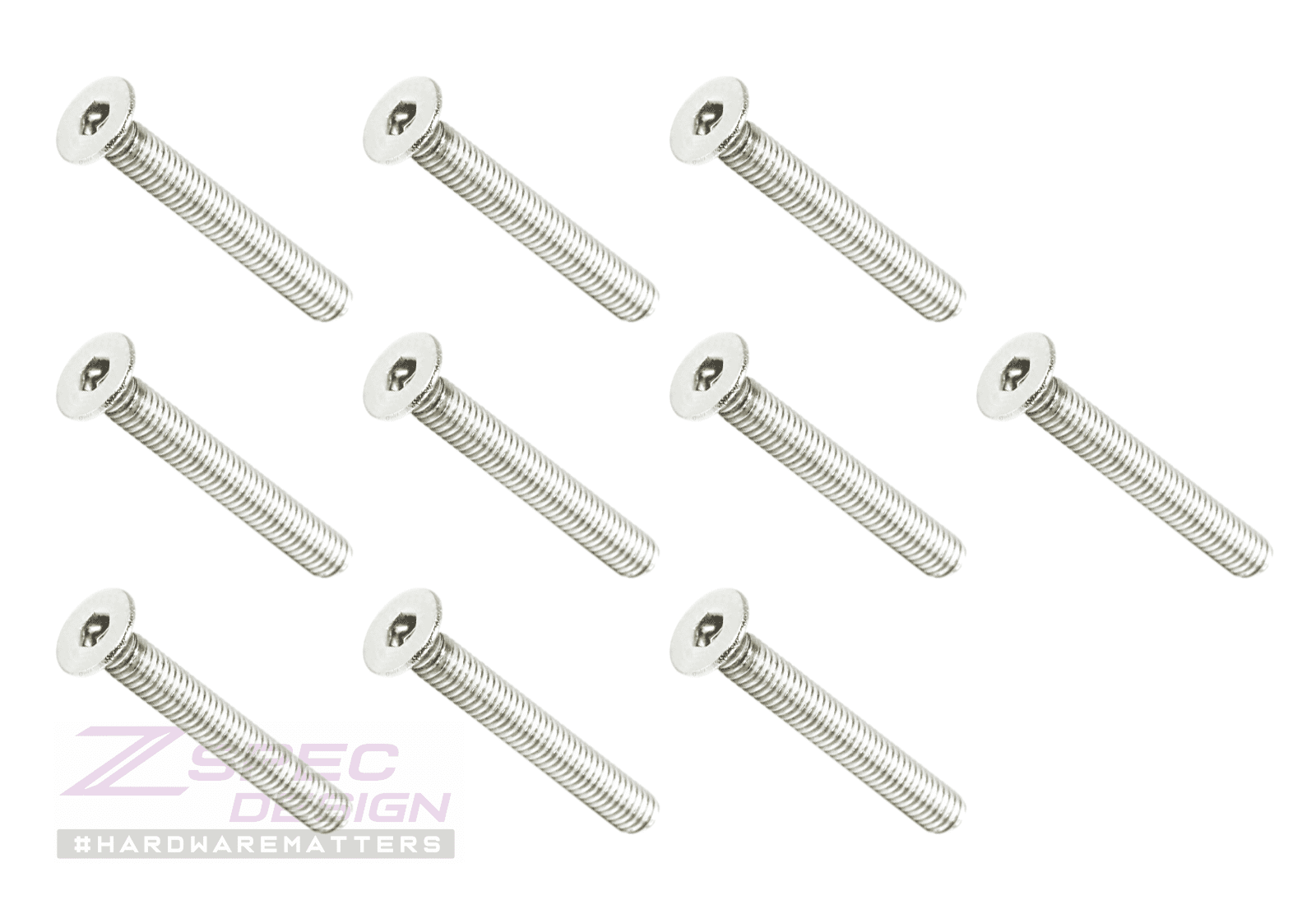 ZSPEC M4-0.7x30mm Fasteners, FHSC, Stainless Steel SUS304, 10-Pack - Howling Moto