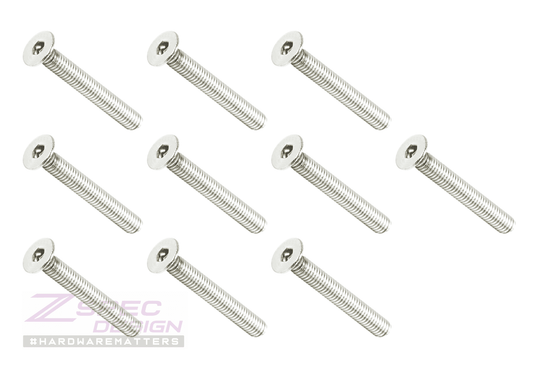 ZSPEC M4-0.7x30mm Fasteners, FHSC, Stainless Steel SUS304, 10-Pack - Howling Moto