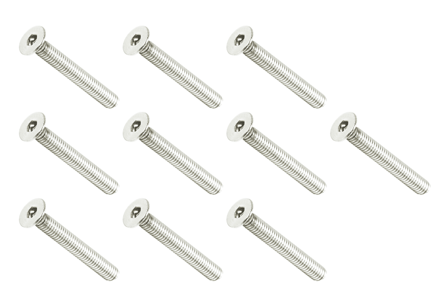 ZSPEC M4-0.7x30mm Fasteners, FHSC, Stainless Steel SUS304, 10-Pack - Howling Moto