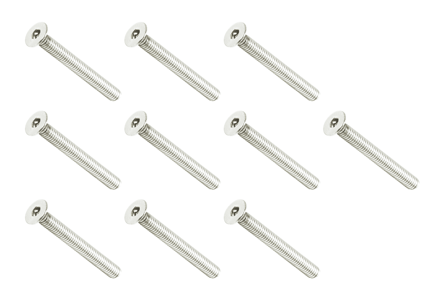ZSPEC M4-0.7x35mm Fasteners, FHSC, Stainless Steel SUS304, 10-Pack - Howling Moto