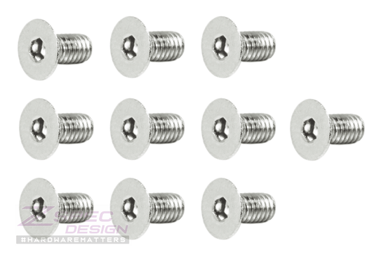 ZSPEC M4-0.7x8mm Fasteners, FHSC, Stainless Steel SUS304, 10-Pack - Howling Moto