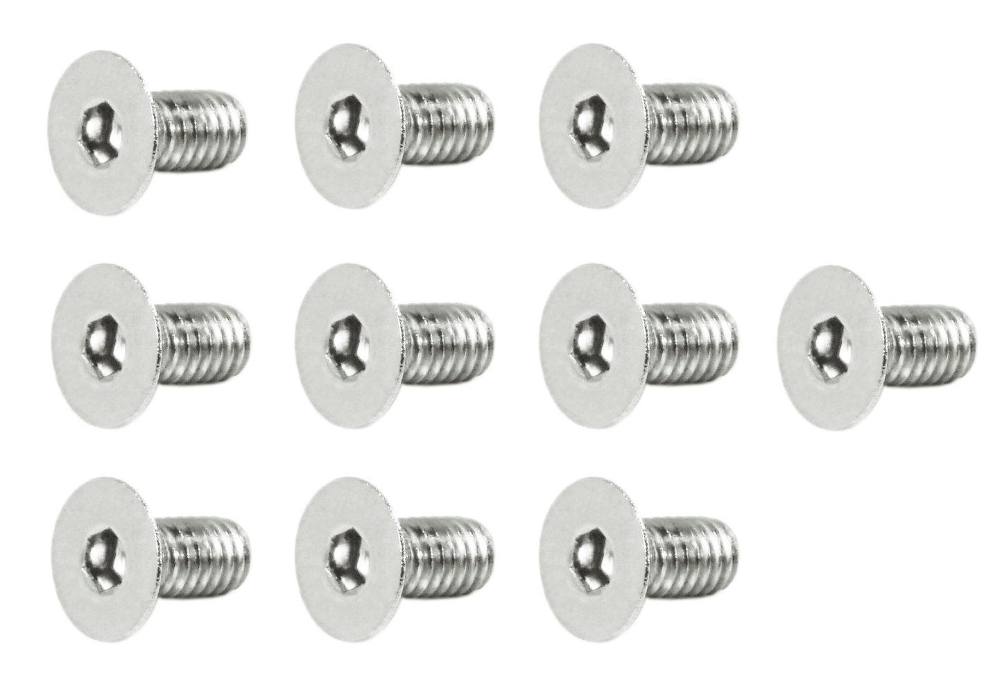 ZSPEC M4-0.7x8mm Fasteners, FHSC, Stainless Steel SUS304, 10-Pack - Howling Moto