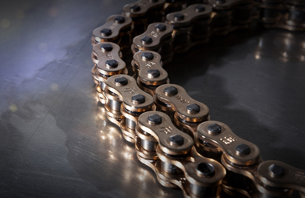 FIRE POWER HEAVY DUTY CHAIN 420X120 GOLD - Howling Moto