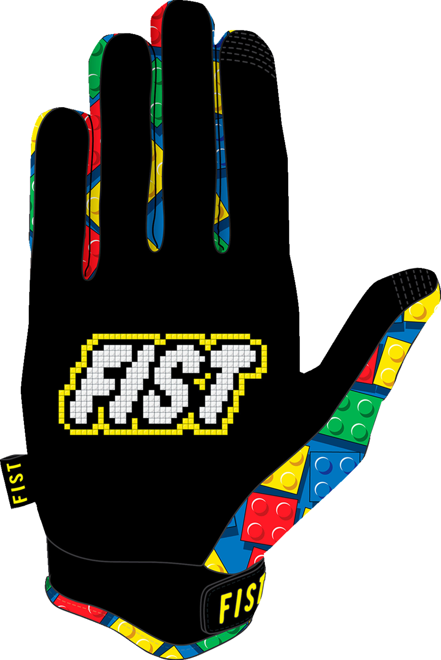 FIST HANDWEAR Strapped Build Gloves small with pre-curved Clarino® palm and breathable spandex upper for enhanced grip and comfort.