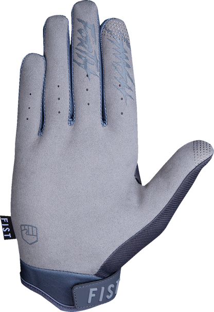 Gray FIST HANDWEAR Strapped Stocker Gloves in XS size, featuring a durable design for hand protection and grip.
