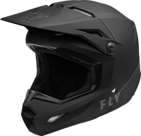 FLY RACING KINETIC SOLID HELMET MATTE BLACK - Howling Moto