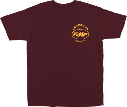 FMF Crossed Up T-Shirt - Maroon, Medium - SP24118901MRNMD
