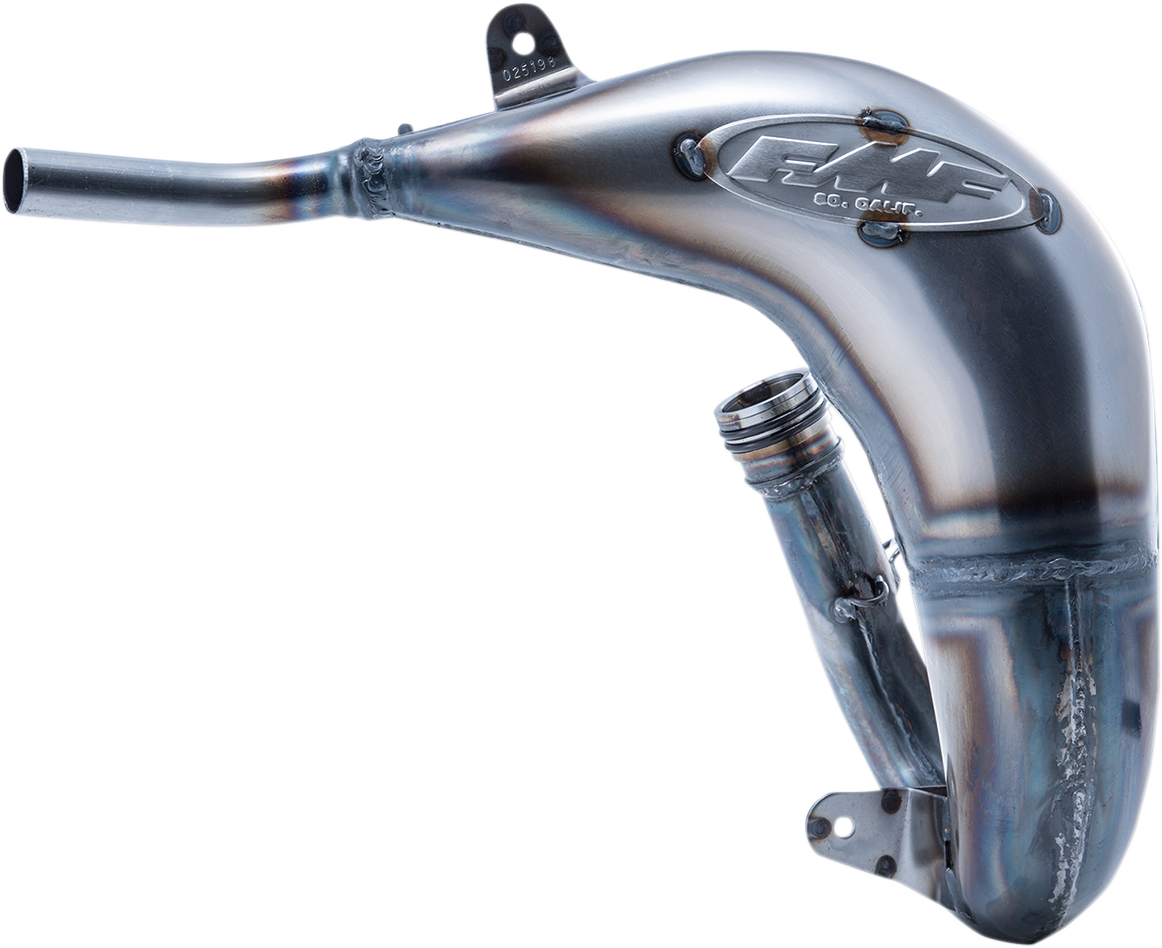 FMF Factory Fatty Pipe off-road exhaust system with high-performance design and sleek metal finish for enhanced power.