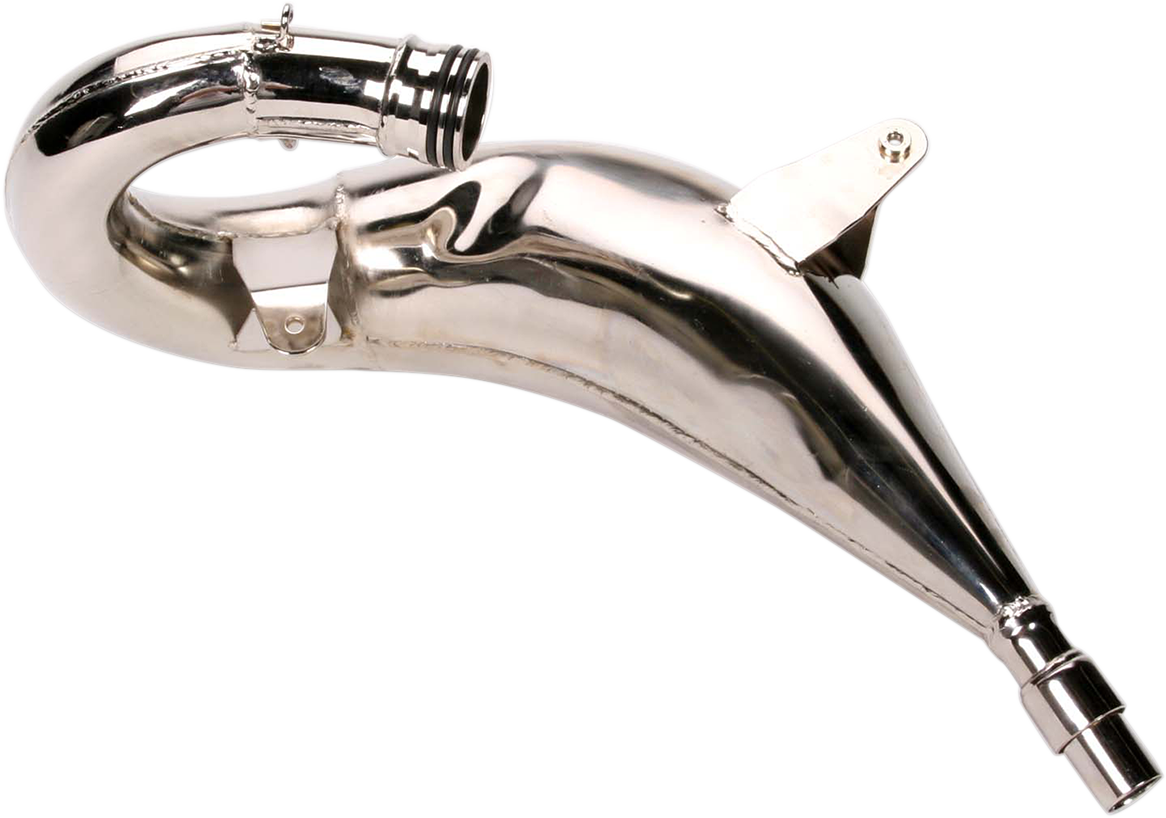 FMF Fatty Pipe 022003 motorcycle exhaust upgrade showing the black performance exhaust with logo and sleek design.