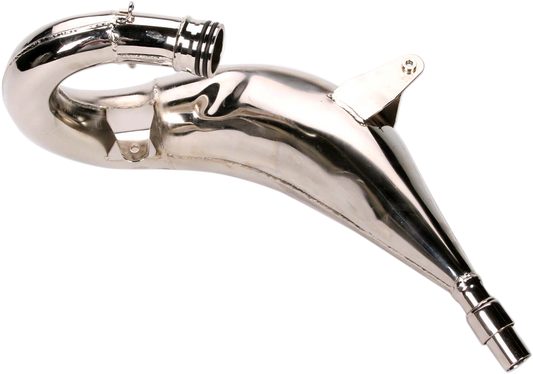 FMF Fatty Pipe 022003 motorcycle exhaust upgrade showing the black performance exhaust with logo and sleek design.