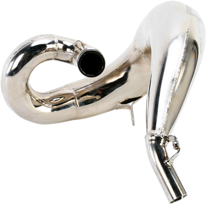 FMF Gnarly Pipe 025131 for 200cc to 500cc 2-stroke off-road motorcycle, metallic exhaust pipe with FMF branding