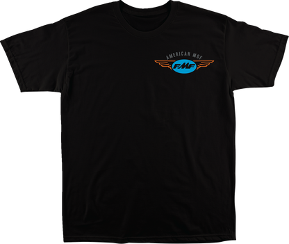 FMF black loose cotton T-shirt in XL with graphic print, casual and comfortable men's tee.