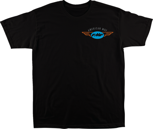 FMF black loose cotton T-shirt in XL with graphic print, casual and comfortable men's tee.