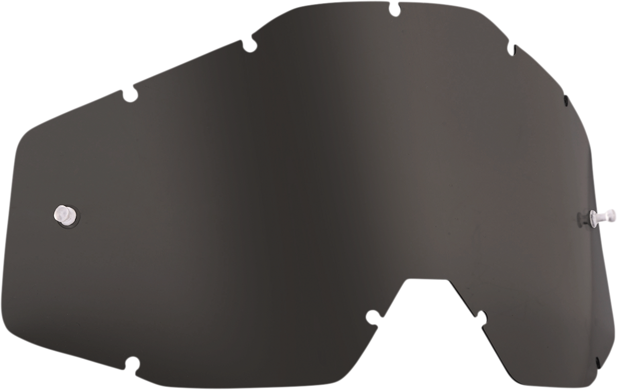 FMF PowerCore lens in dark smoke color for FMF PowerBomb/PowerCore helmets, with tinted, durable visor visible.