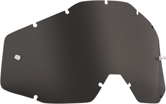 FMF PowerCore lens in dark smoke color for FMF PowerBomb/PowerCore helmets, with tinted, durable visor visible.