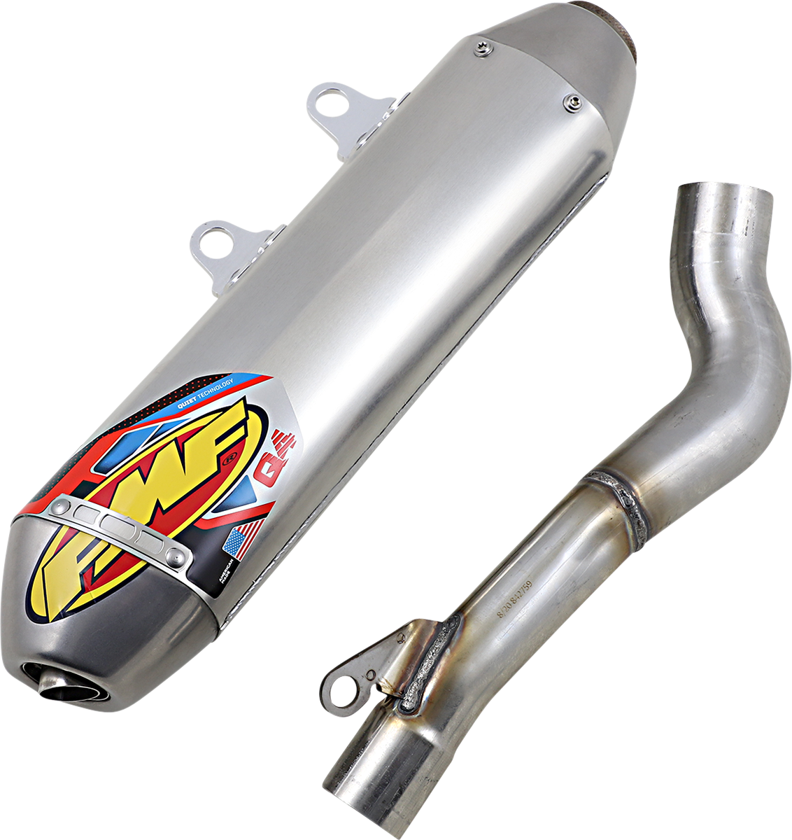 FMF Q4 HEX Muffler 045667 - High-Performance Off-Road Motorcycle Exhaust