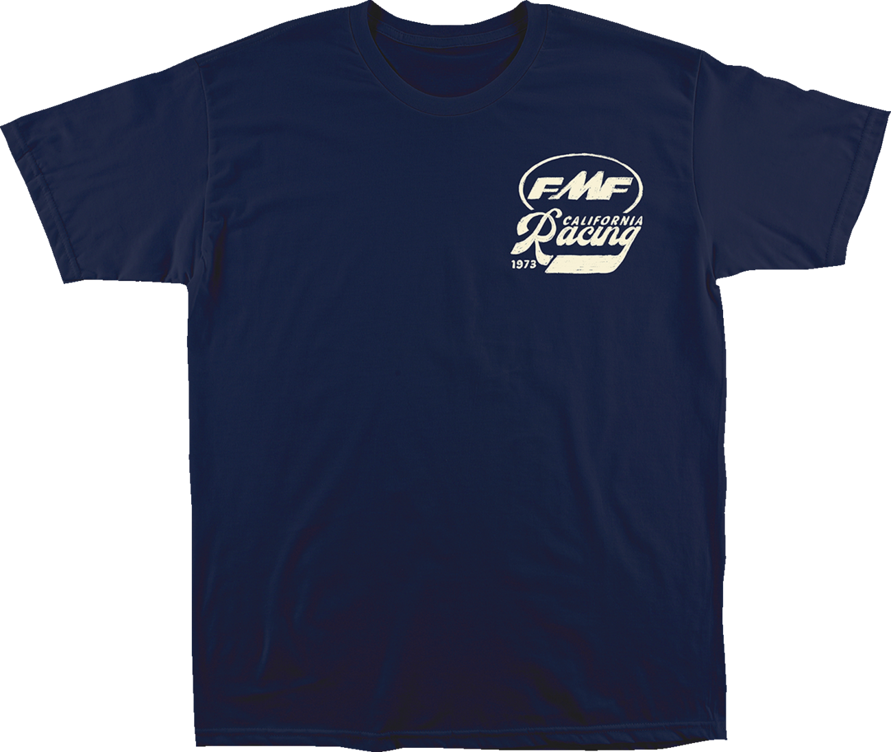 FMF Twisted Metal T-Shirt in navy, large size, featuring a bold graphic design on the front.