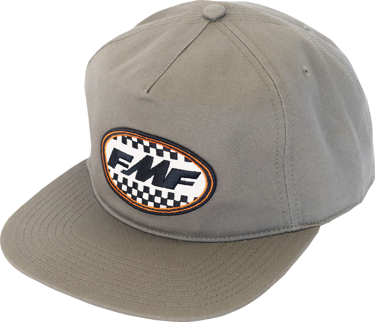 FMF Core Checks hat in olive color, featuring a casual design and adjustable strap, part number SU24196906BOLV.