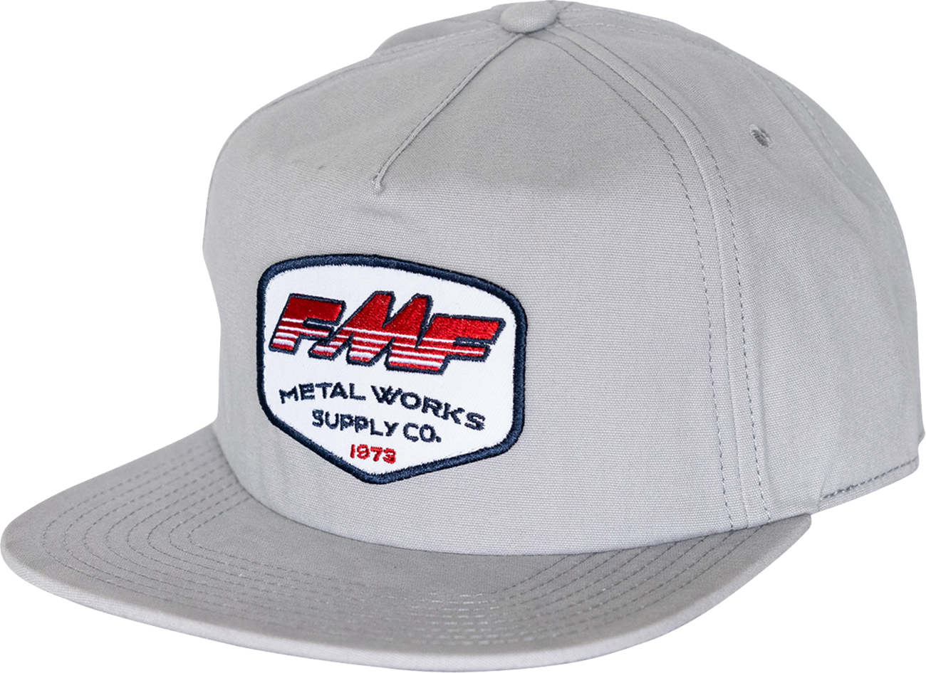 FMF Supplier Hat Gray SU25196907GRY - Classic Damask Woven Label Cap