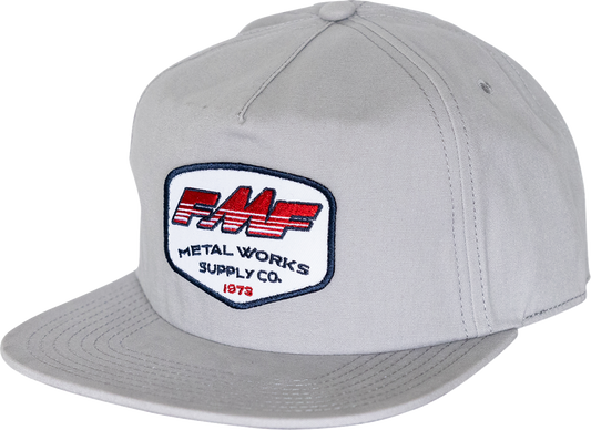 FMF Supplier Hat Gray SU25196907GRY - Classic Damask Woven Label Cap