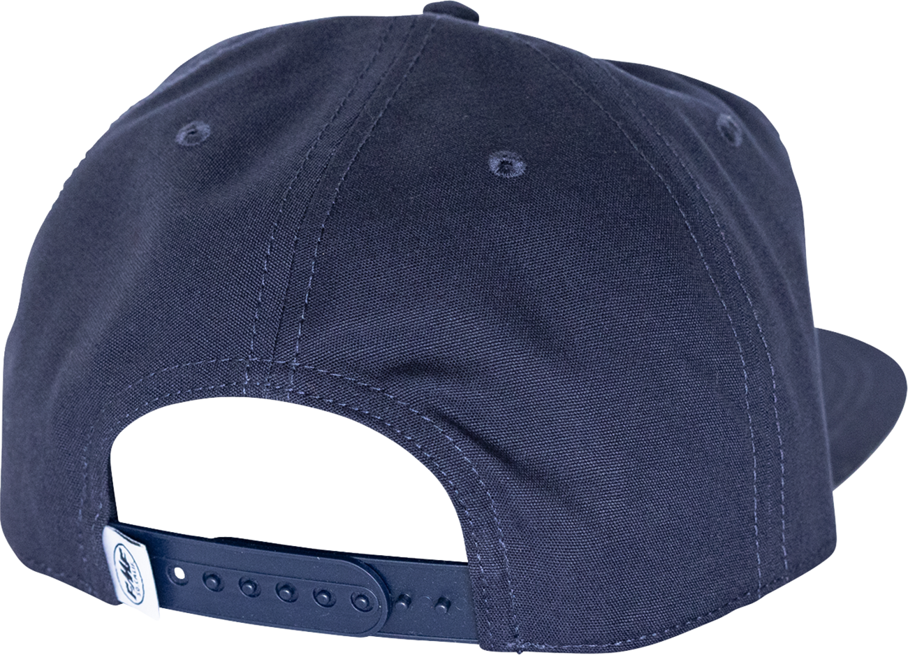 FMF Supplier Hat in navy, a stylish cap with adjustable strap, featuring the FMF logo embroidered on the front.