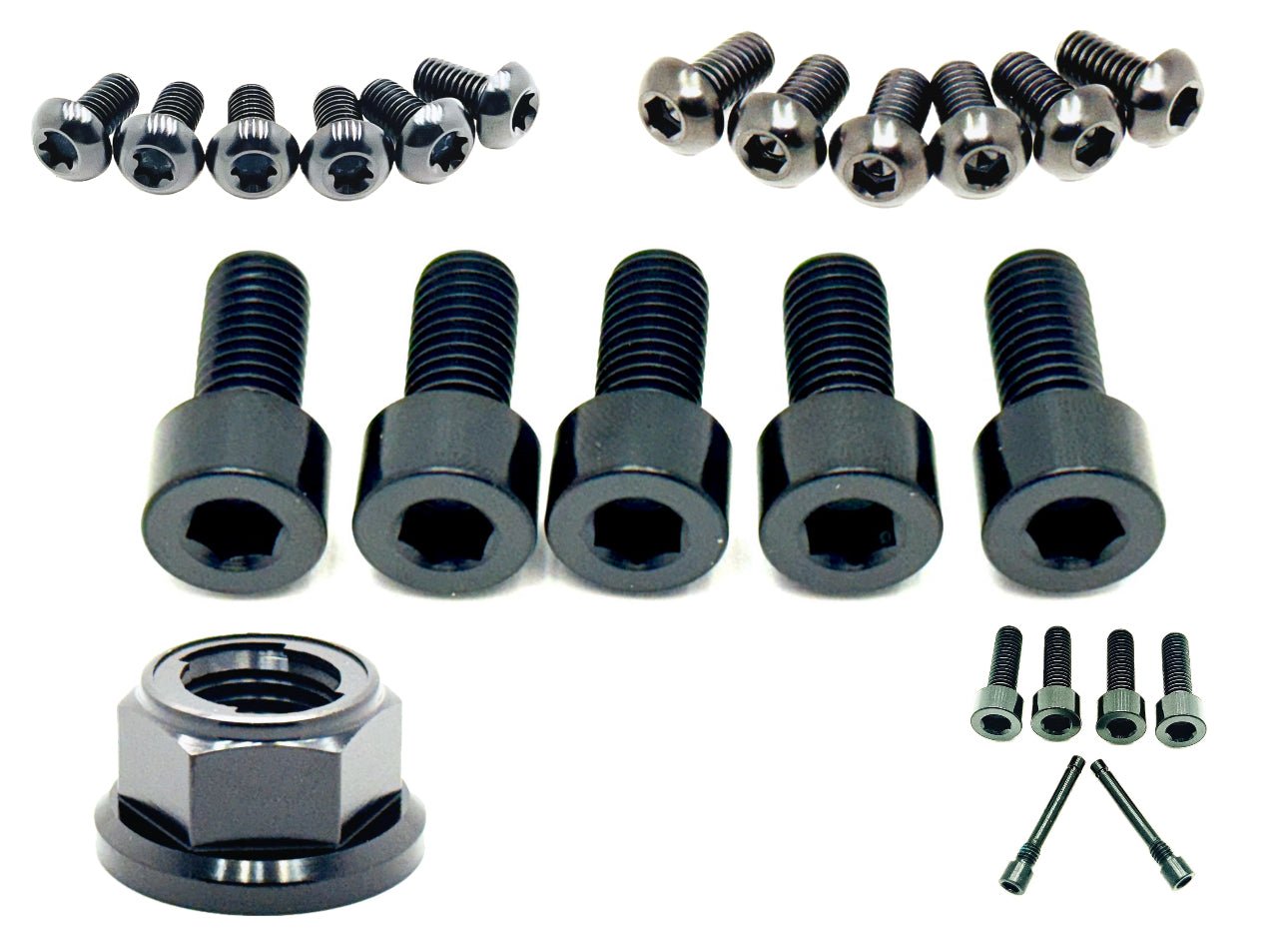 Titanium Front and Rear Wheel Bolt Kit