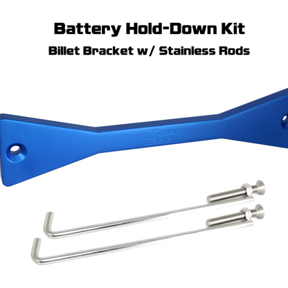 ZSPEC Battery Hold Down/Bracket for Datsun Z/ZX Cars, Billet w/ Stainless Hardware - Howling Moto