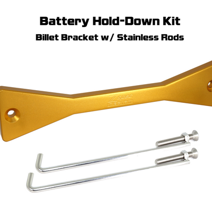 ZSPEC Battery Hold Down/Bracket for Datsun Z/ZX Cars, Billet w/ Stainless Hardware - Howling Moto