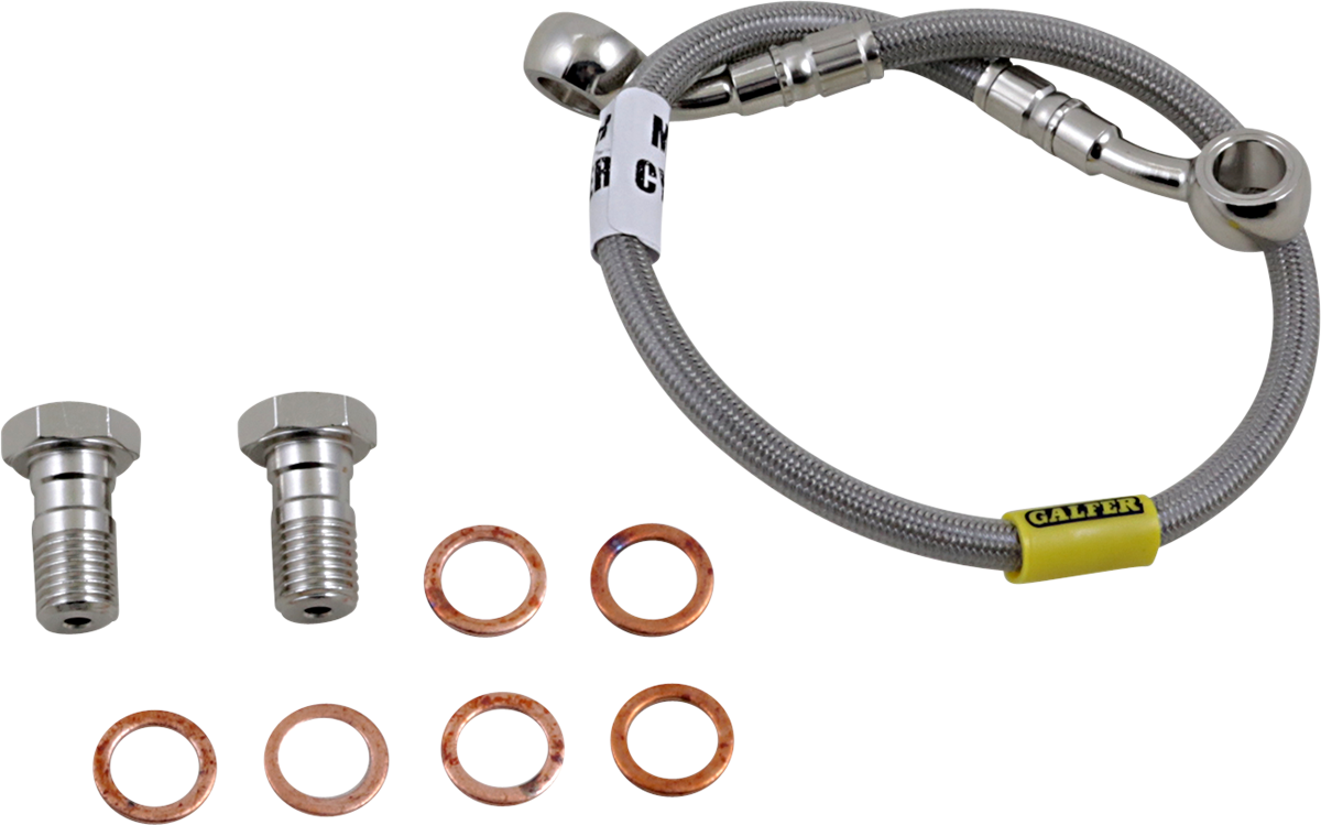 GBRAKES stainless steel bike brake line FK003D385R designed for improved stopping power and durability.