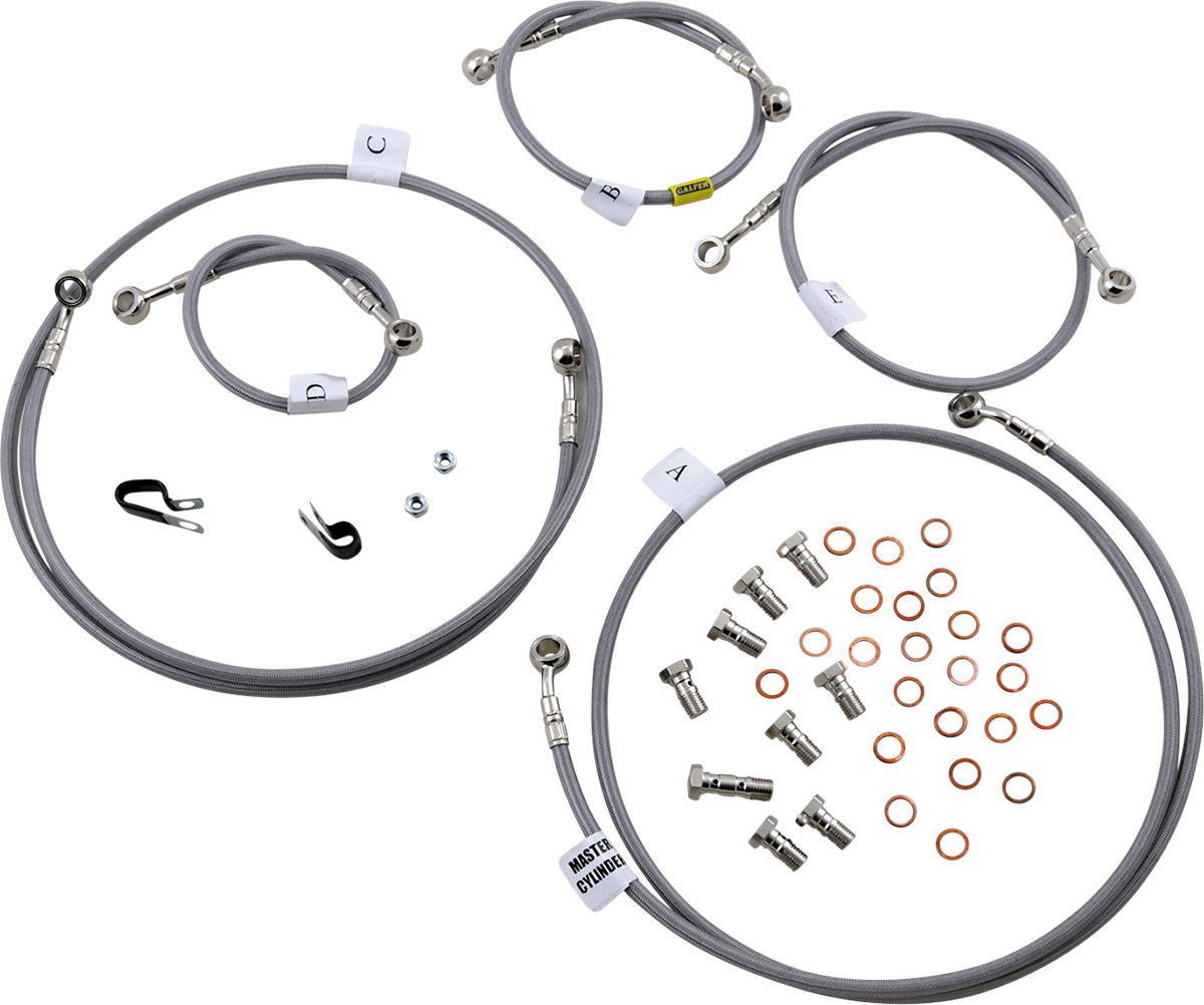 GBRAKES stainless steel bike brake line FK003D809-5 for improved stopping power, durable and flexible brake hose for bicycles.