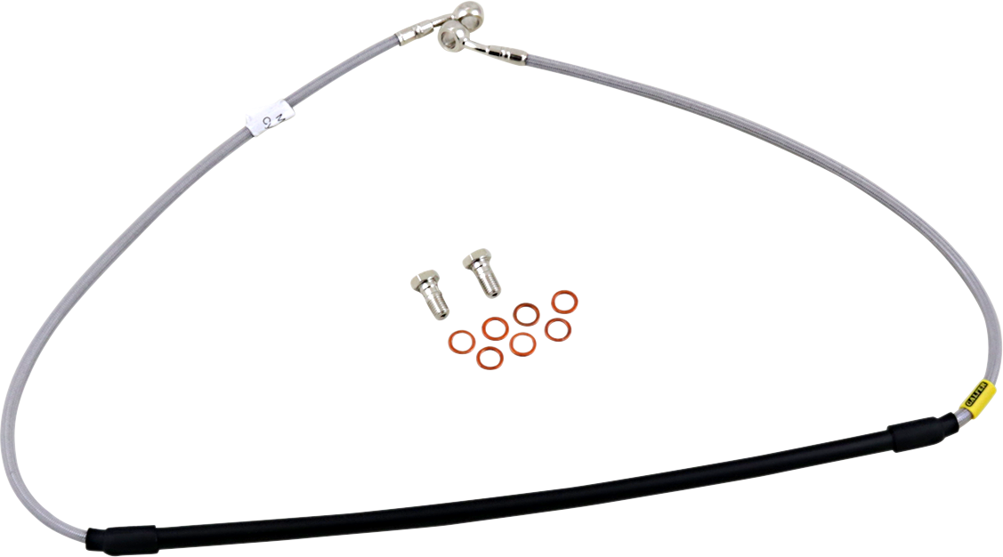 GBRAKES stainless steel brake line kit for bikes, enhances stopping power with durable, flexible brake hoses and fittings.