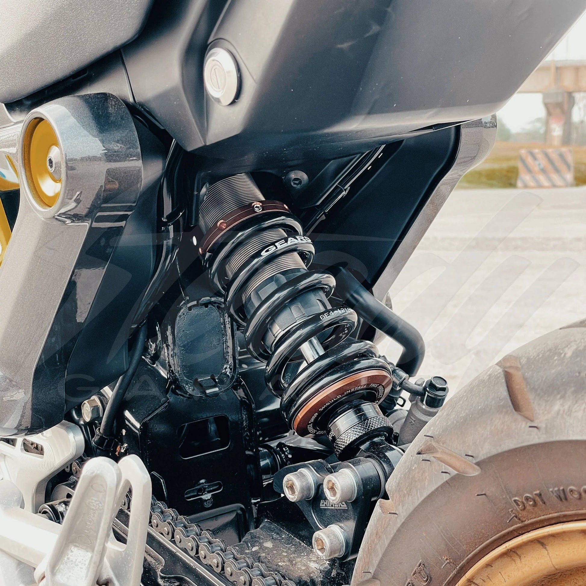 Chimera Sports Racing Rear Coilover Shock - Honda Grom 125 (ALL YEARS) - Howling Moto