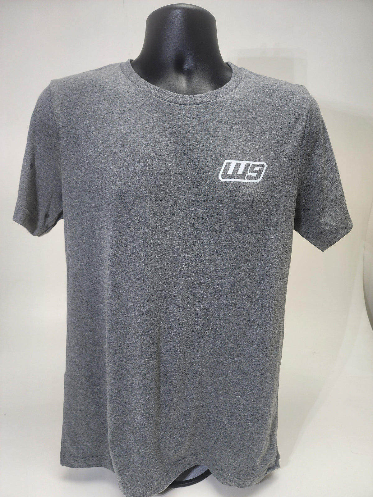 Gray WarpWear Road Runner T-shirt with front graphic design, featuring vibrant colors and a casual fit from Warp9Racing.