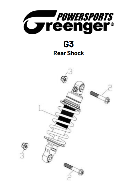 Greenger G3 Stock Rear Shock - Howling Moto