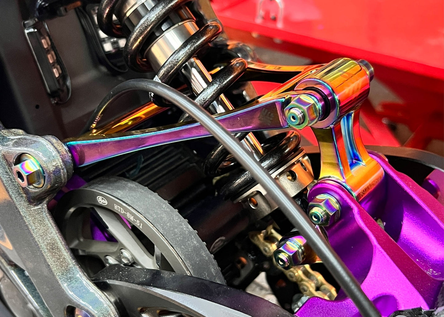 Heavy Hitter Titanium Suspension Hardware - Howling Moto