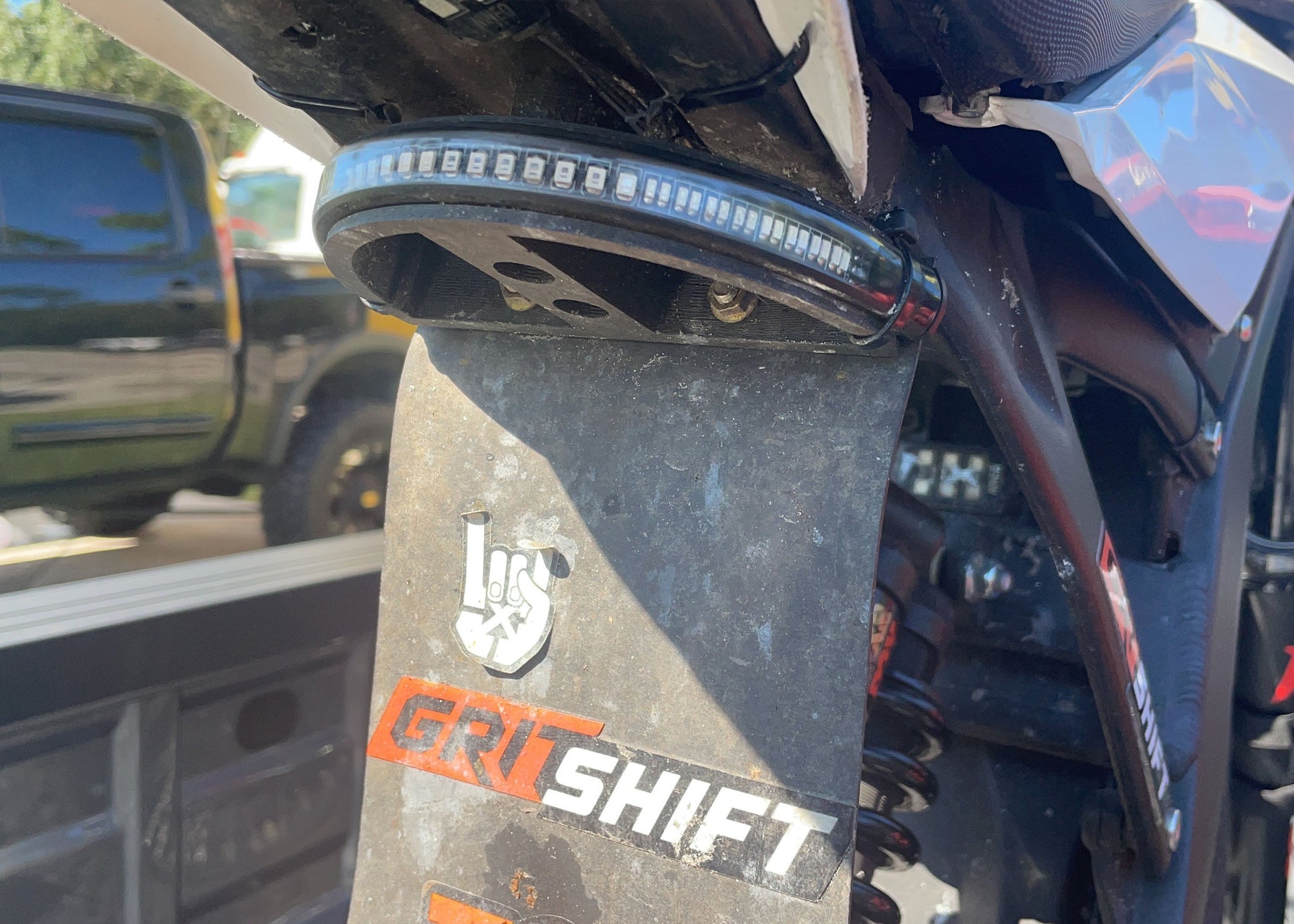GritShift Sur Ron & Segway LED Tail Light Mount (w/ Mud Guard Mount) - Howling Moto