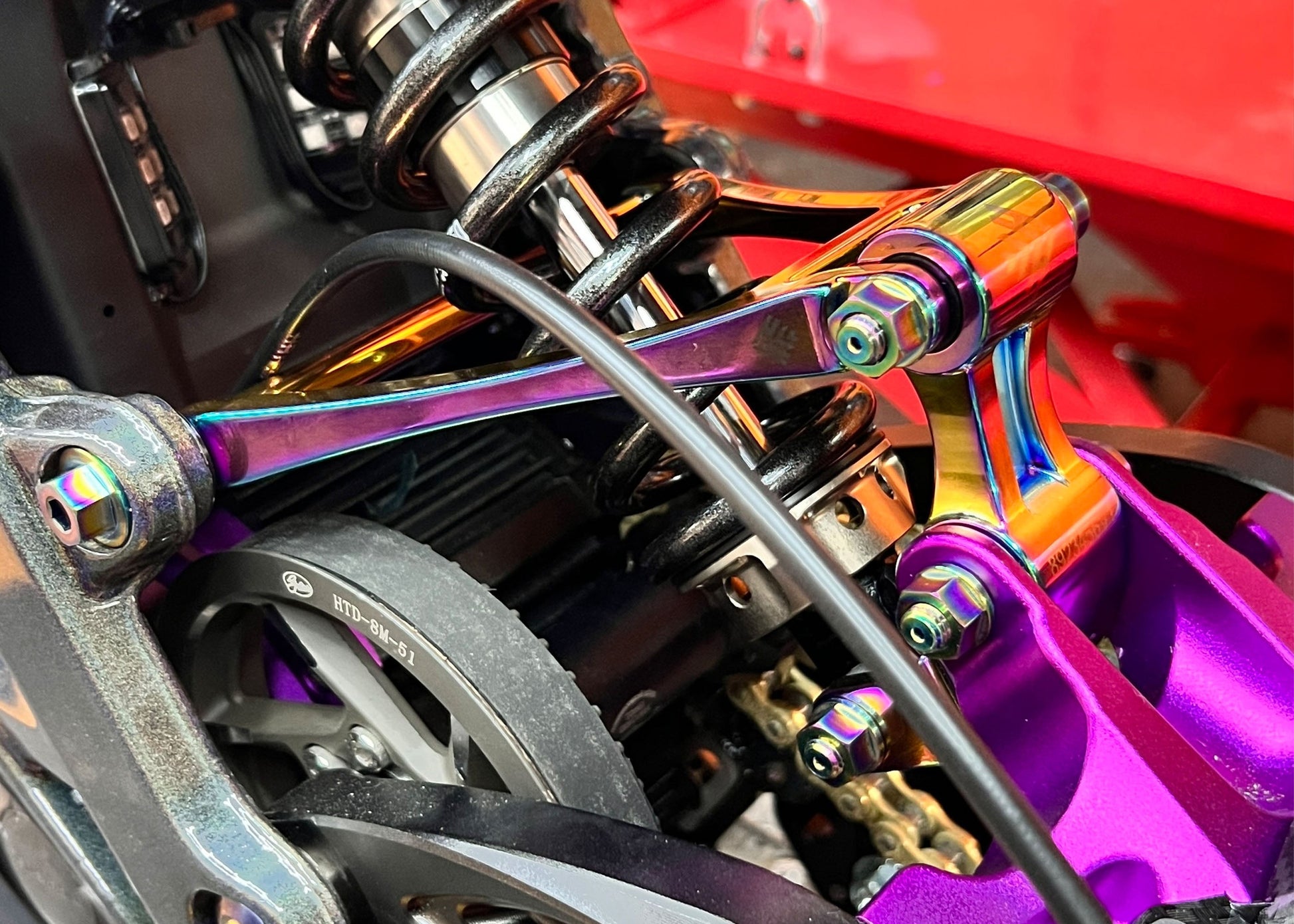 Heavy Hitter Titanium 1.5" Linkage Upgrade - Howling Moto