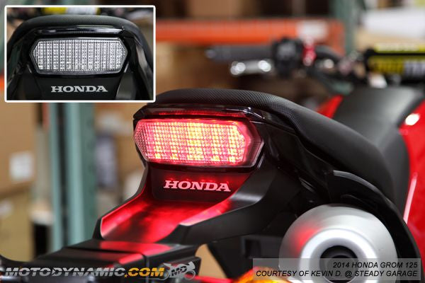 MOTODYNAMIC 2014-2015, 2017-2020 Honda Grom 125 LED Tail Light with Integrated Alternating Sequential LED Signals