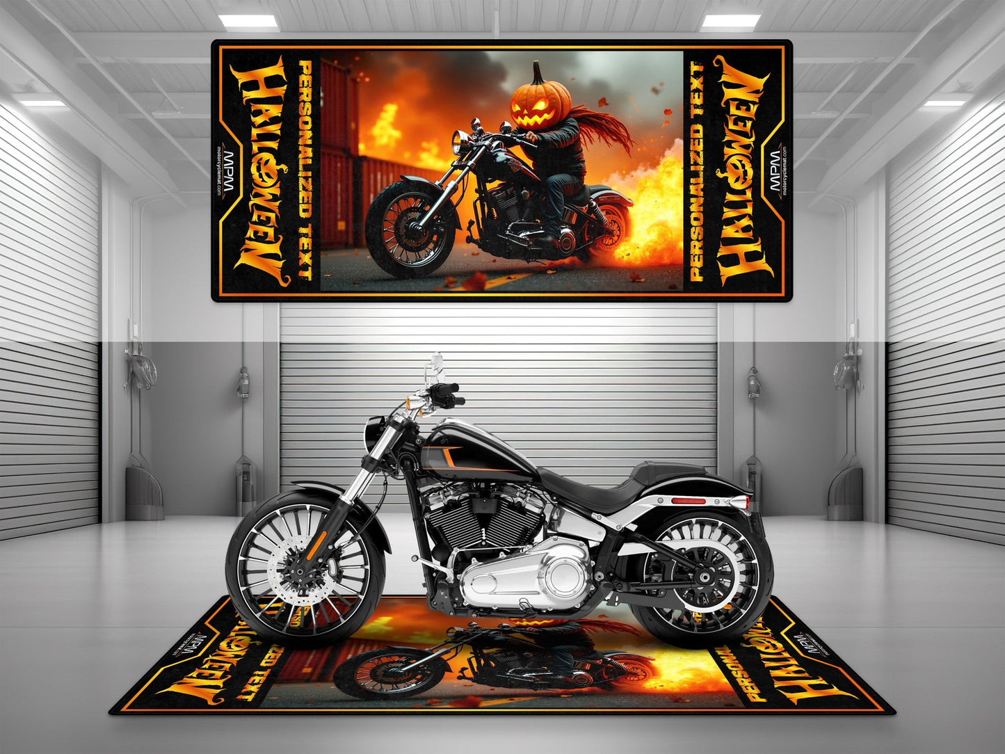 Halloween Special: Spooky Style Motorcycle Mat – Limited Edition! - Howling Moto